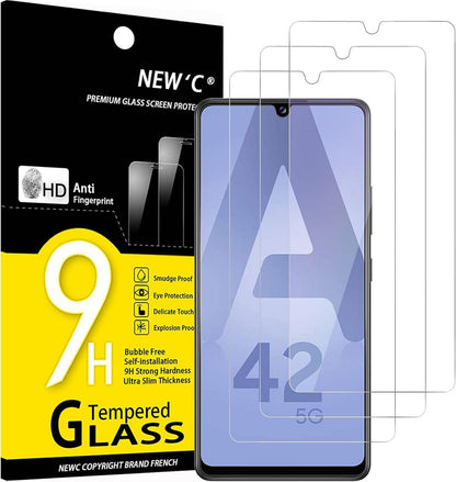 Panzer Schutzglas Samsung Galaxy A42 5G M12 3er Set
