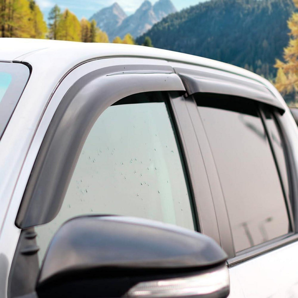 Windabweiser Toyota Hilux 2015-2025 Doppelkabine Schwarz