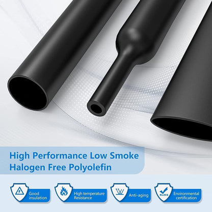 1120pcs Schrumpfschlauch Set 2:1 Schrumpfverhältnis