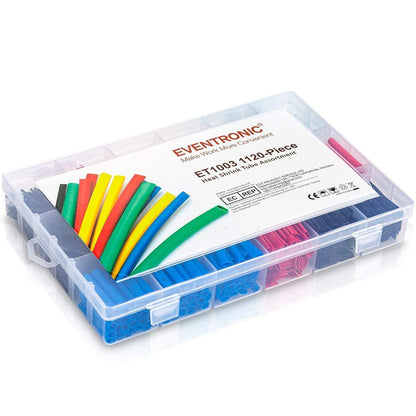 1120pcs Schrumpfschlauch Set 2:1 Schrumpfverhältnis