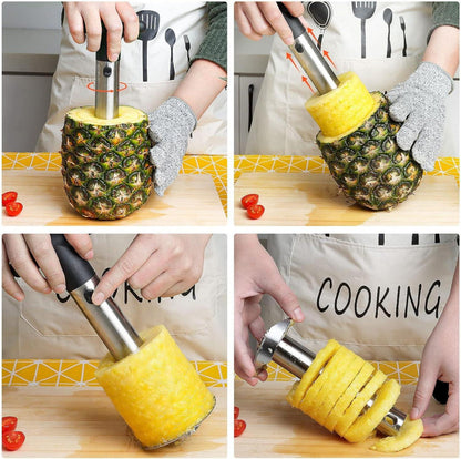 Ananas Schäler Edelstahlklinge Lebensmittelqualität ABS-Griff 24cm