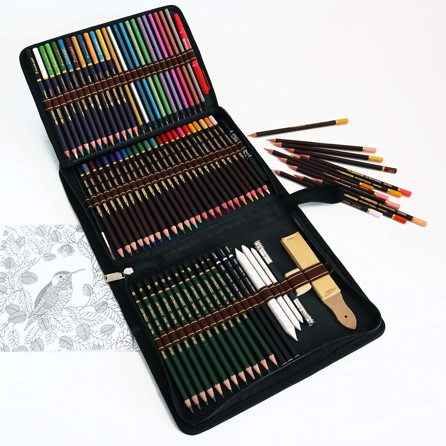 Professionelles 72-teiliges Sketch-Bleistiftset für Künstler