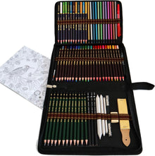 Professionelles 72-teiliges Kunst Bleistift Set in Tasche