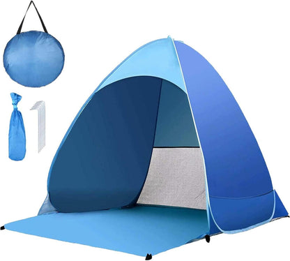 Strandmuschel Pop Up Automatisches Strandzelt für 2-3 Personen