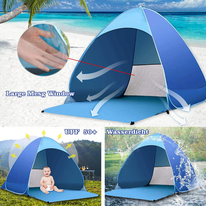 Strandmuschel Pop Up Extra Light UV-Schutz für 2-3 Personen