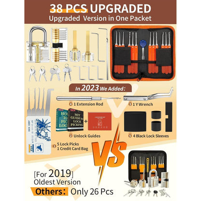 38+4 Teiliges Lockpicking Set 38-Teiliges Dietrich Set