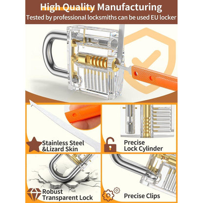 38+4 Teiliges Lockpicking Set 38-Teiliges Dietrich Set