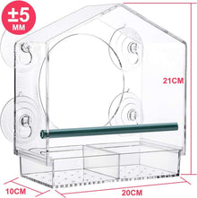 Vogelfutterstation Transparent Fenster Vogelhäuschen