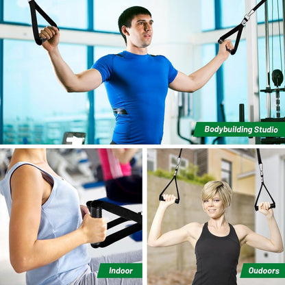 Latzug Griff 2 Stück Einhandgriff 2 Karabiner Kabelzug