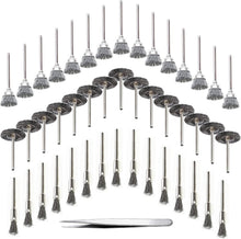 45-teiliges Drahtbürsten Set für Bohrmaschine, Edelstahl Polier- und