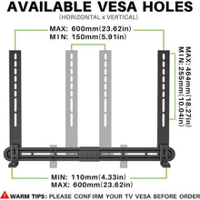 Universal Soundbar Halterung Wandhalterung für TV 87.5-154mm