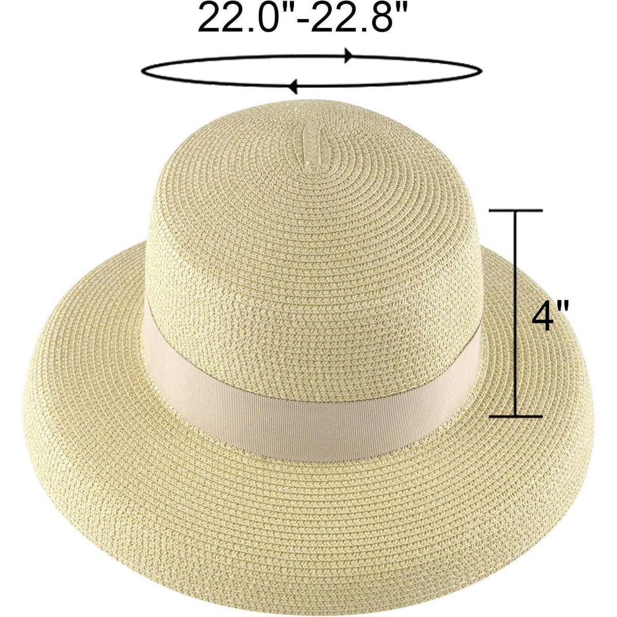 Damen Sonnenhut Strohhut Sommer UV-Schutz Faltbar Vintage