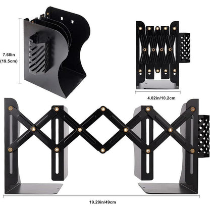 Qualsen Buchstützen mit Stifthalter, verstellbar, rutschfest