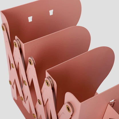 Buchstützen Verstellbarer Buchhalter Rutschfeste Bookends Rosa