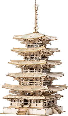 Rolife 3D Puzzle Fünfstöckige Pagode Holzmodell DIY Kit