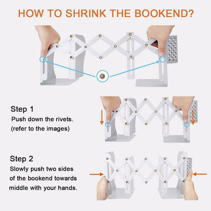 Qualsen Verstellbare Buchstützen mit