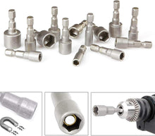 10er Set Magnete Sechskant Stecknuss 6-19mm Steckschlüssel