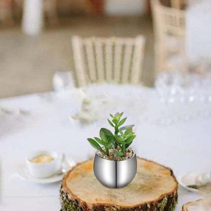 2er Set Kunstsukkulenten im Keramiktopf - Deko Wohnzimmer Schlafzimmer