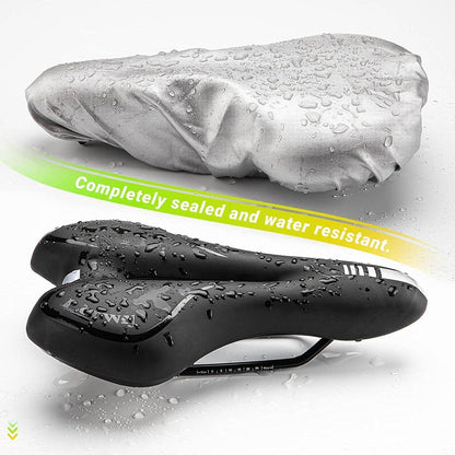 LERWAY Gel Fahrradsattel MTB schwarz Rennrad BMX PU-Leder