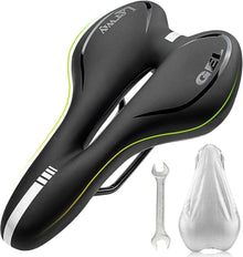 Fahrradsattel Gel Bequem MTB Rennrad BMX hohl PU-Leder wasserdicht