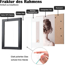 Egofine Bilderrahmen 15x20cm Schwarz 4er-Set