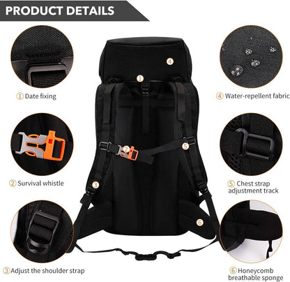 SKYSPER 50L Wanderrucksack Herren Damen Wasserdicht Outdoor Trekkingrucksack