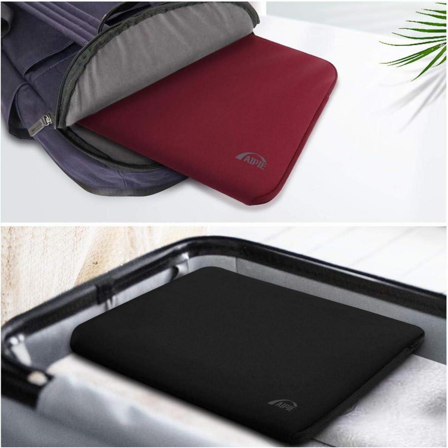 Laptoptasche 15,6 Zoll Stoßfest Hülle Schwarz 38x27x2,5cm