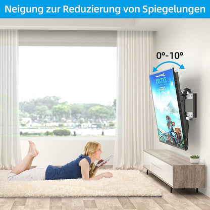 Neigbare TV Wandhalterung für 32-75 Zoll Flach Curved