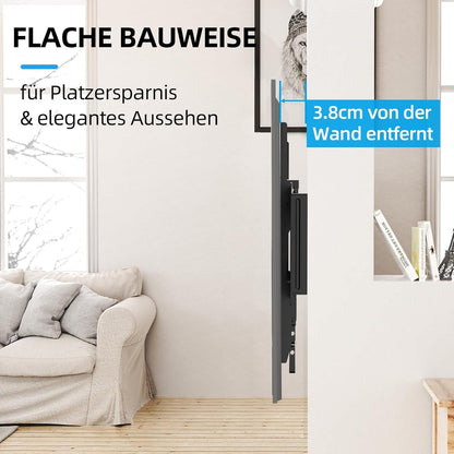 TV Wandhalterung neigbar für 32-75 Zoll Flach Curved