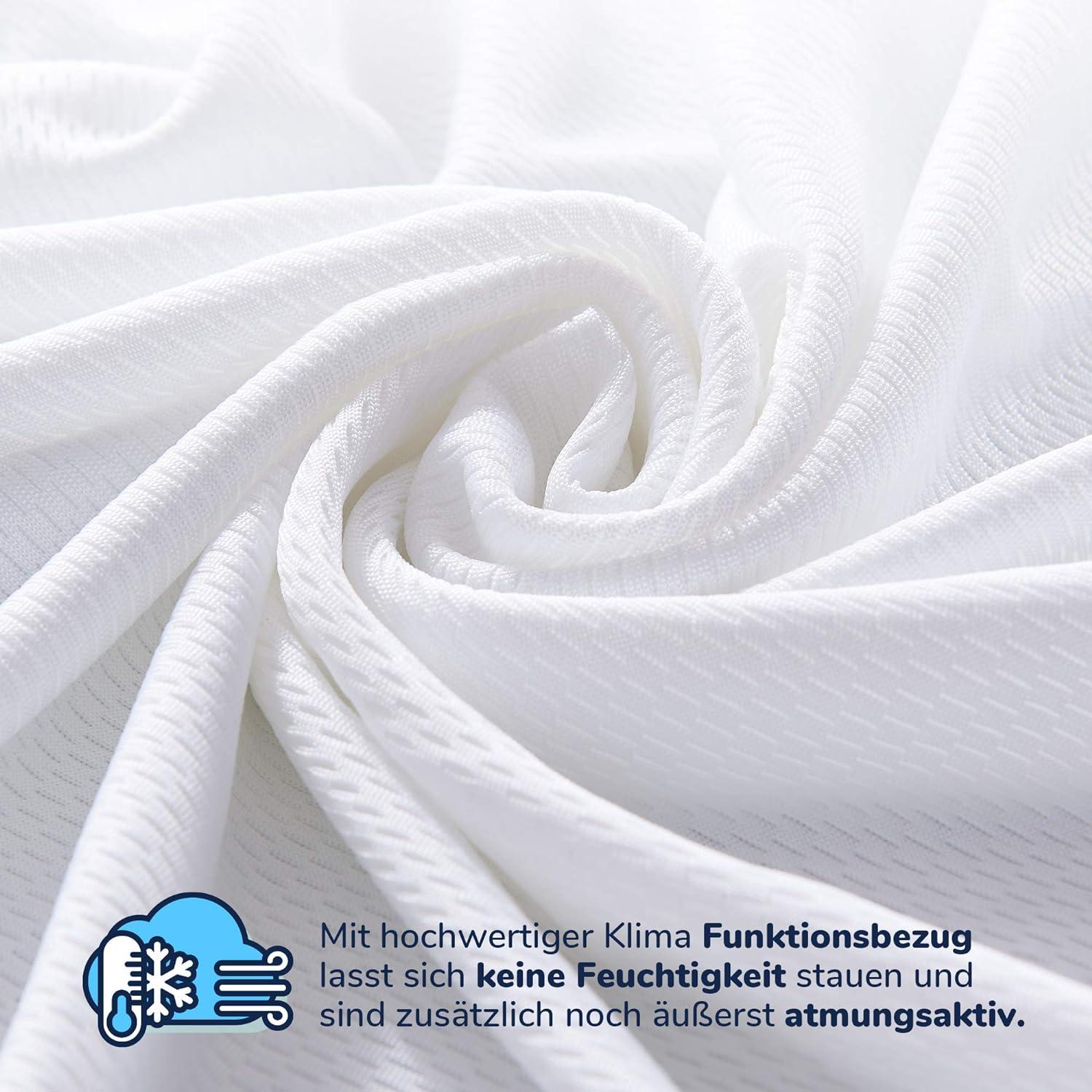 Kaltschaum Topper 180x200cm H2&H3 Matratzenauflage 7cm