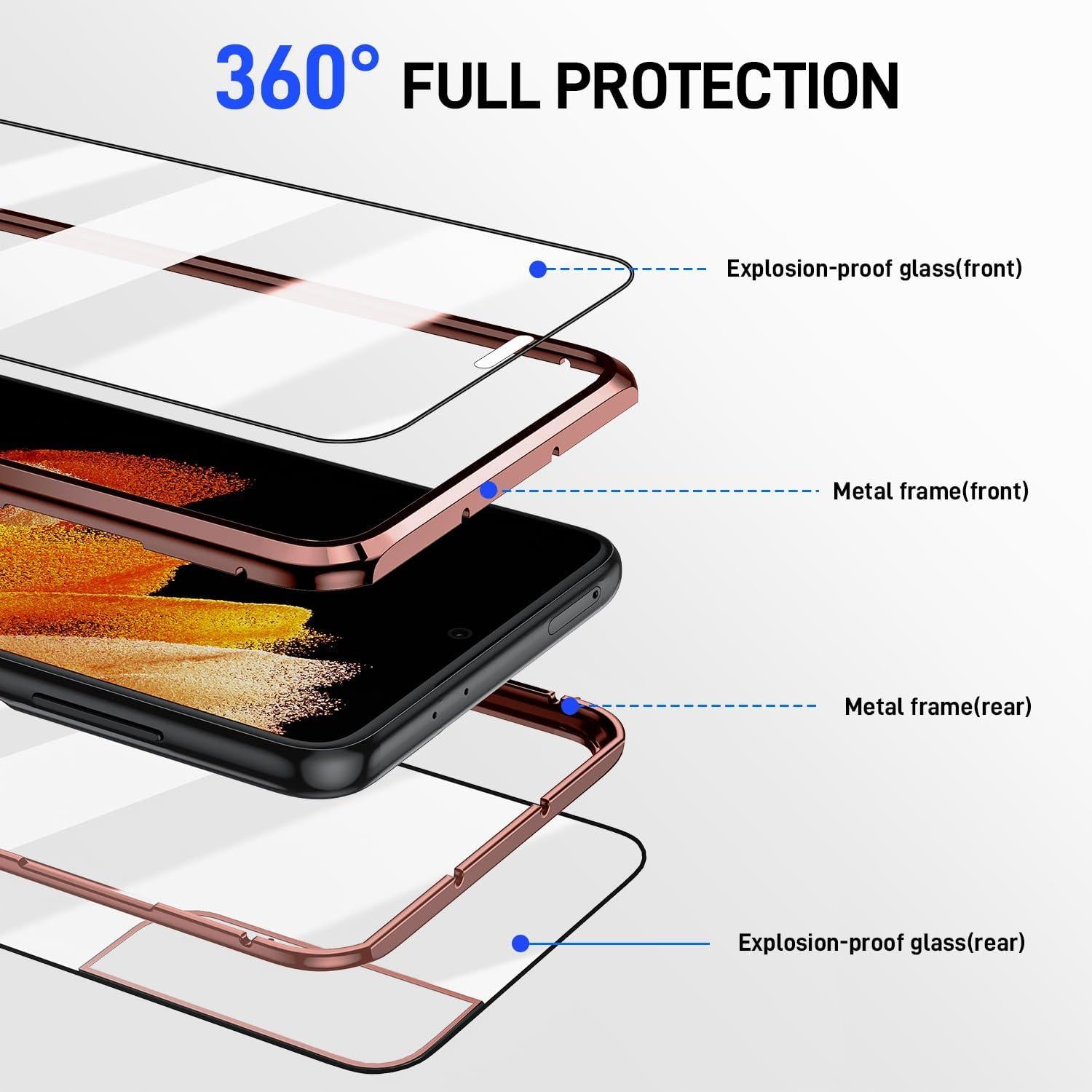 Samsung Galaxy S21 5G Hülle Magnetische Adsorption 360 Grad