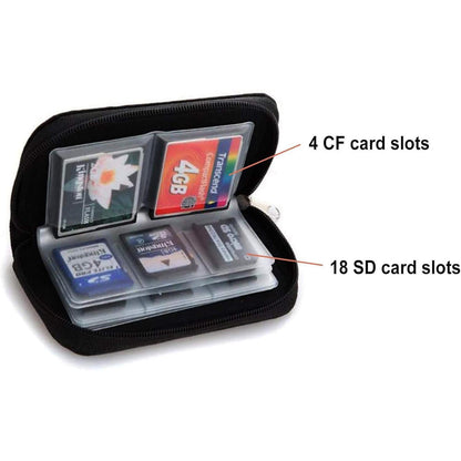 Speicherkarten-Tasche mit 22 Schlitzen für SD, SDHC, Micro
