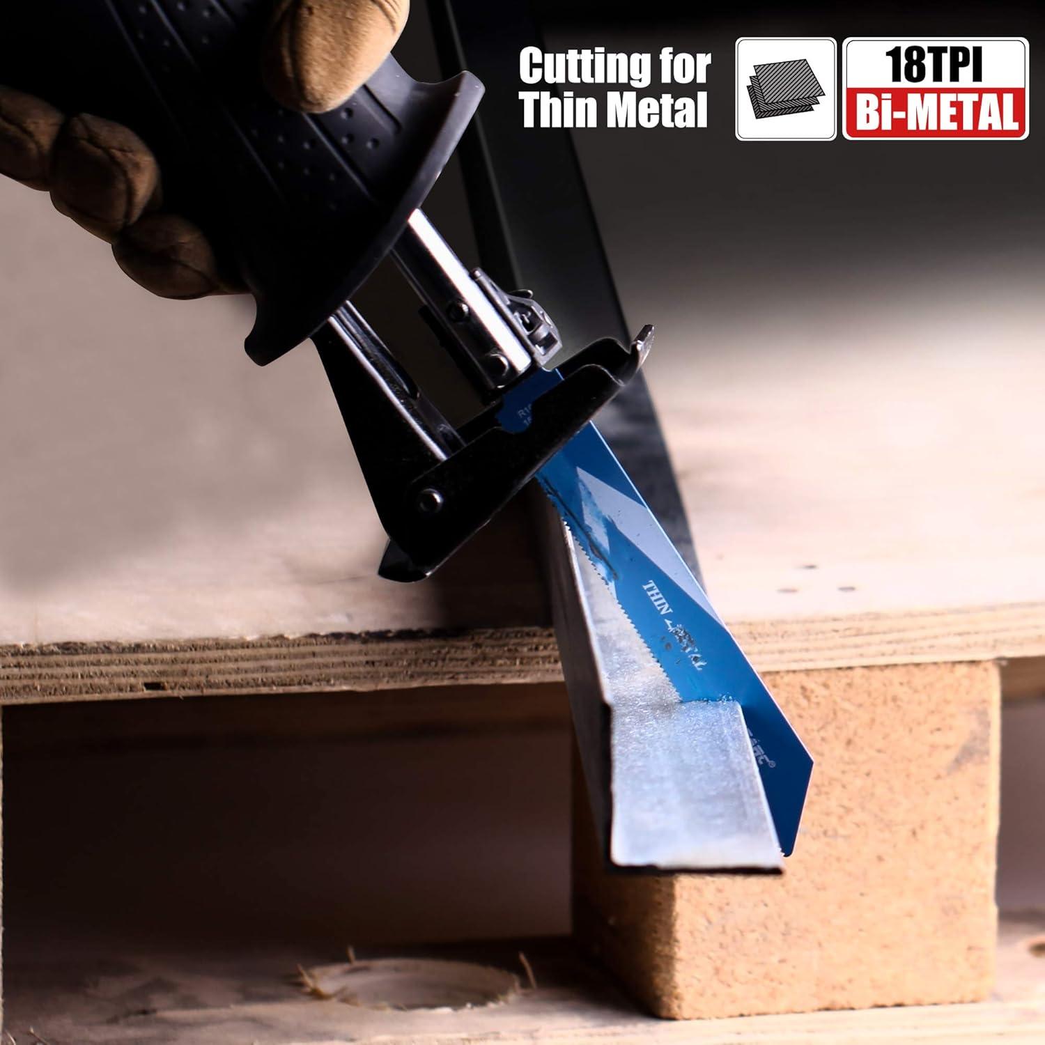 12tlg BIM Säbelsägeblatt Set für Metall Holz Nägel