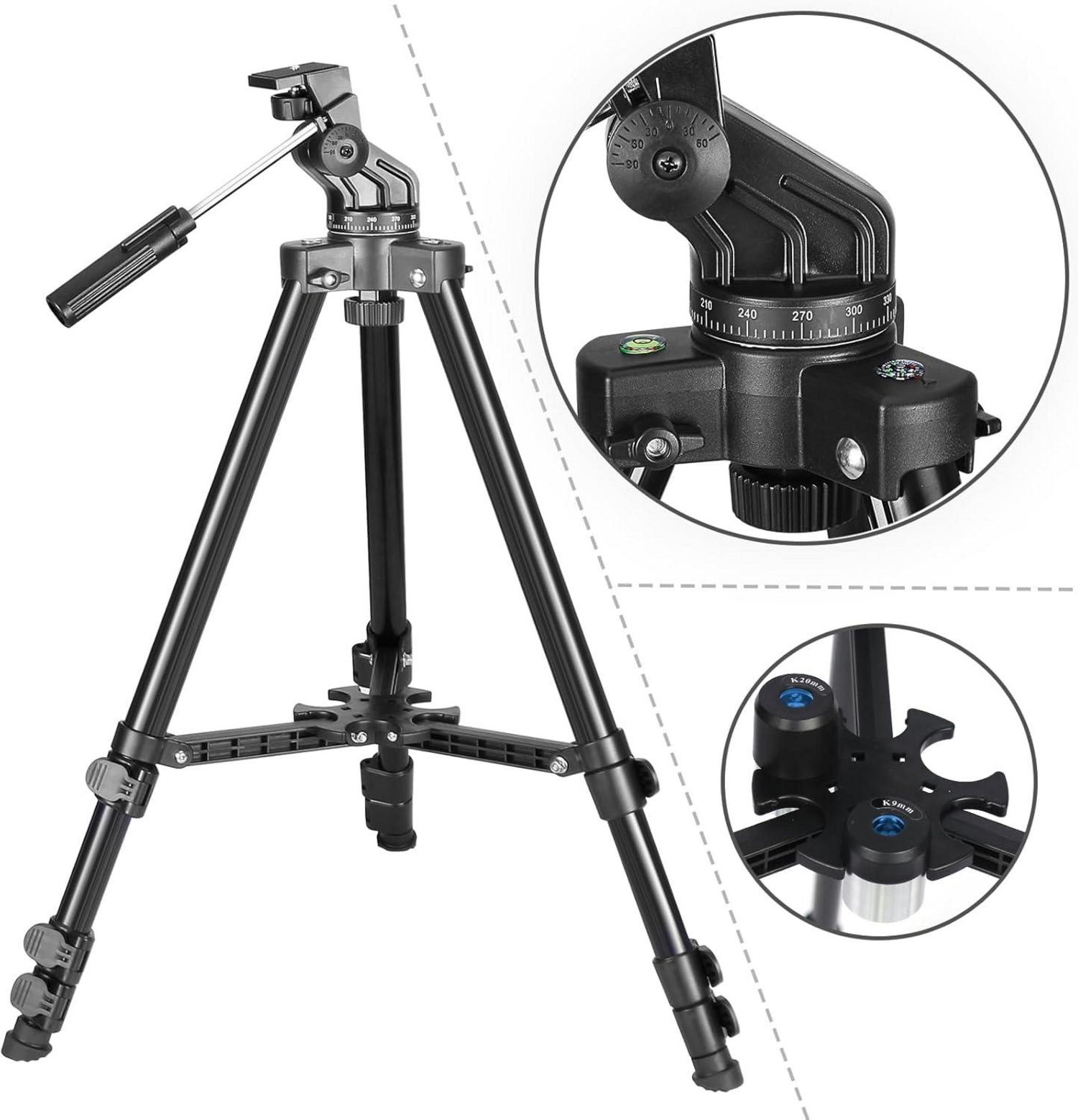 Teleskop für Astronomie 80mm Aperture Refraktor Kinder Anfänger inkl. Stativ