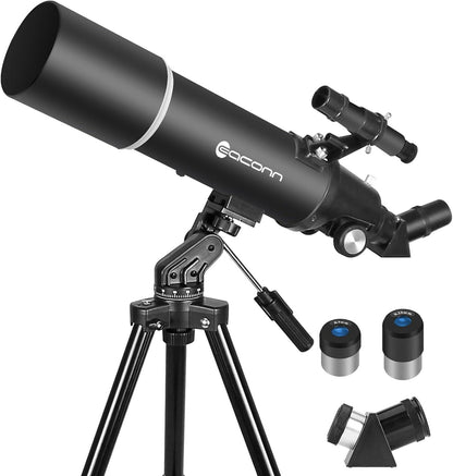 Teleskop Astronomie 80mm Aperture 600mm Refraktor für Kinder und Erwachsene
