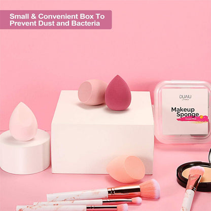 Make-up Schwamm Set 4 Stück Beauty Blender Foundation Sponges Case für