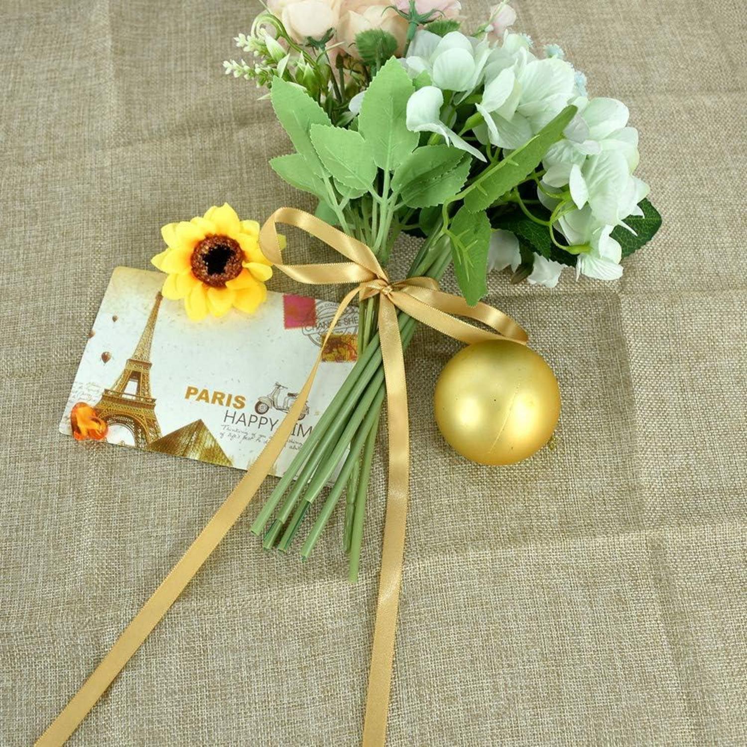 Gold Satinband 10mm 91m Deko Geschenkband Hochzeit Taufe Ribbon Gold 3/8 inch