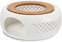 OB Stövchen für Teekanne Teelichtofen Keramik Hohl Design oncave 15 cm