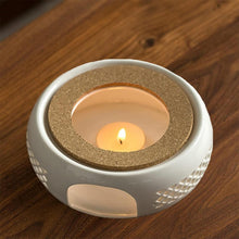 Teewärmer Stövchen für Teekannen Porzellan Heizung Konkaves