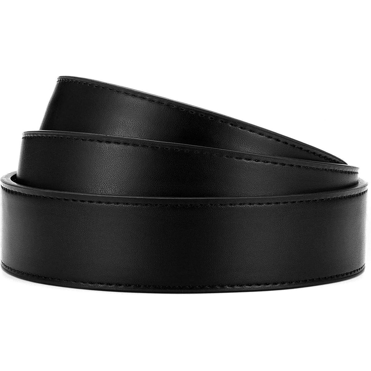 Herren Gürtel Automatik ohne Schnalle 35mm Schwarz 100-110cm in Lederoptik