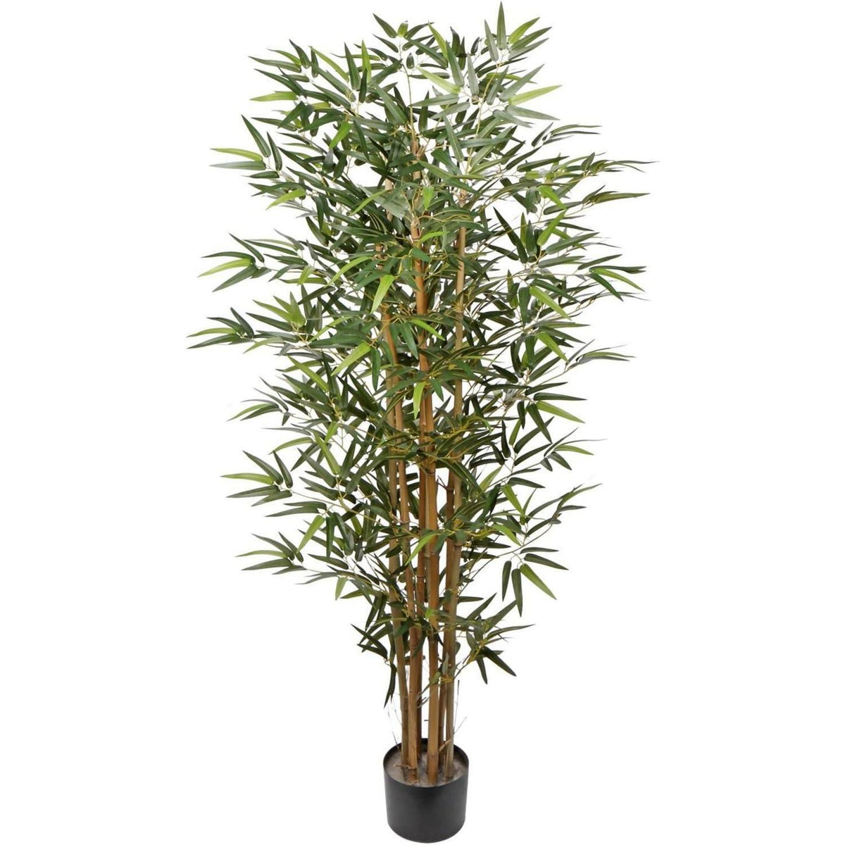 Künstlicher Bambusbaum 152cm mit Echtholzstamm und Zementtopf