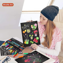 Shuttle Art Kreidemarker-Set: 24 bunte Kreidestifte mit 3mm