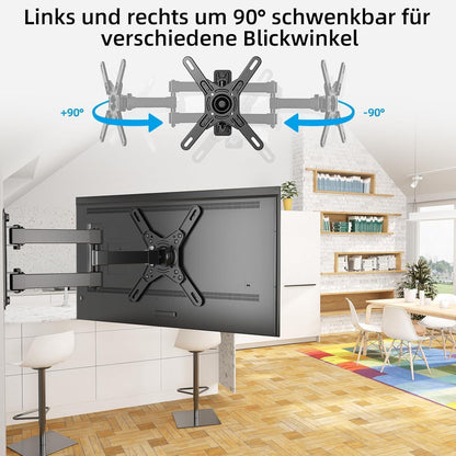 Schwenkbare TV Wandhalterung für 17-42 Zoll TVs | Max 20kg