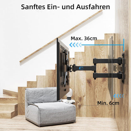 TV Wandhalterung Full Motion Swivel Tilt 17-42 Zoll Monitor Halterung bis 20kg