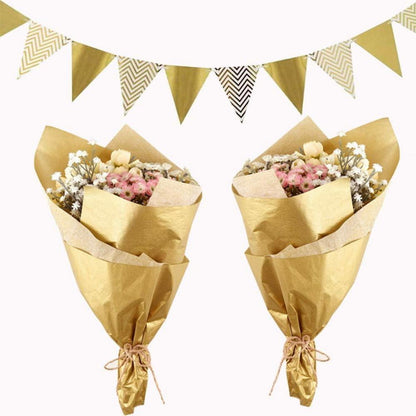 Goldfarbenes metallisches Seidenpapier 50 Blatt 35,6 x 50,8