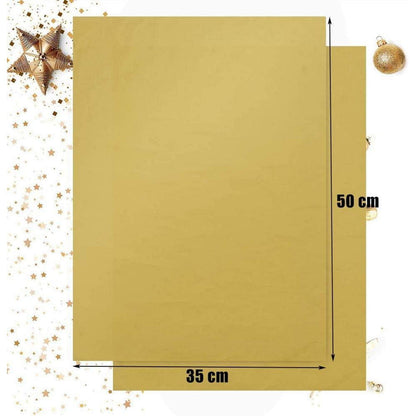 Goldfarbenes metallisches Seidenpapier 50 Blatt 35,6 x 50,8