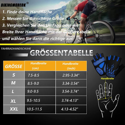 Fahrradhandschuhe Halbfinger MTB Mountainbike atmungsaktiv rutschfest