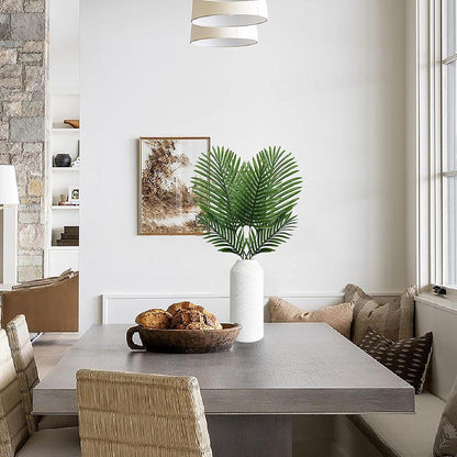 Künstliche Palmwedel Kunstpflanze Palmenblatt Set 6 Stück 31-45 cm Grün