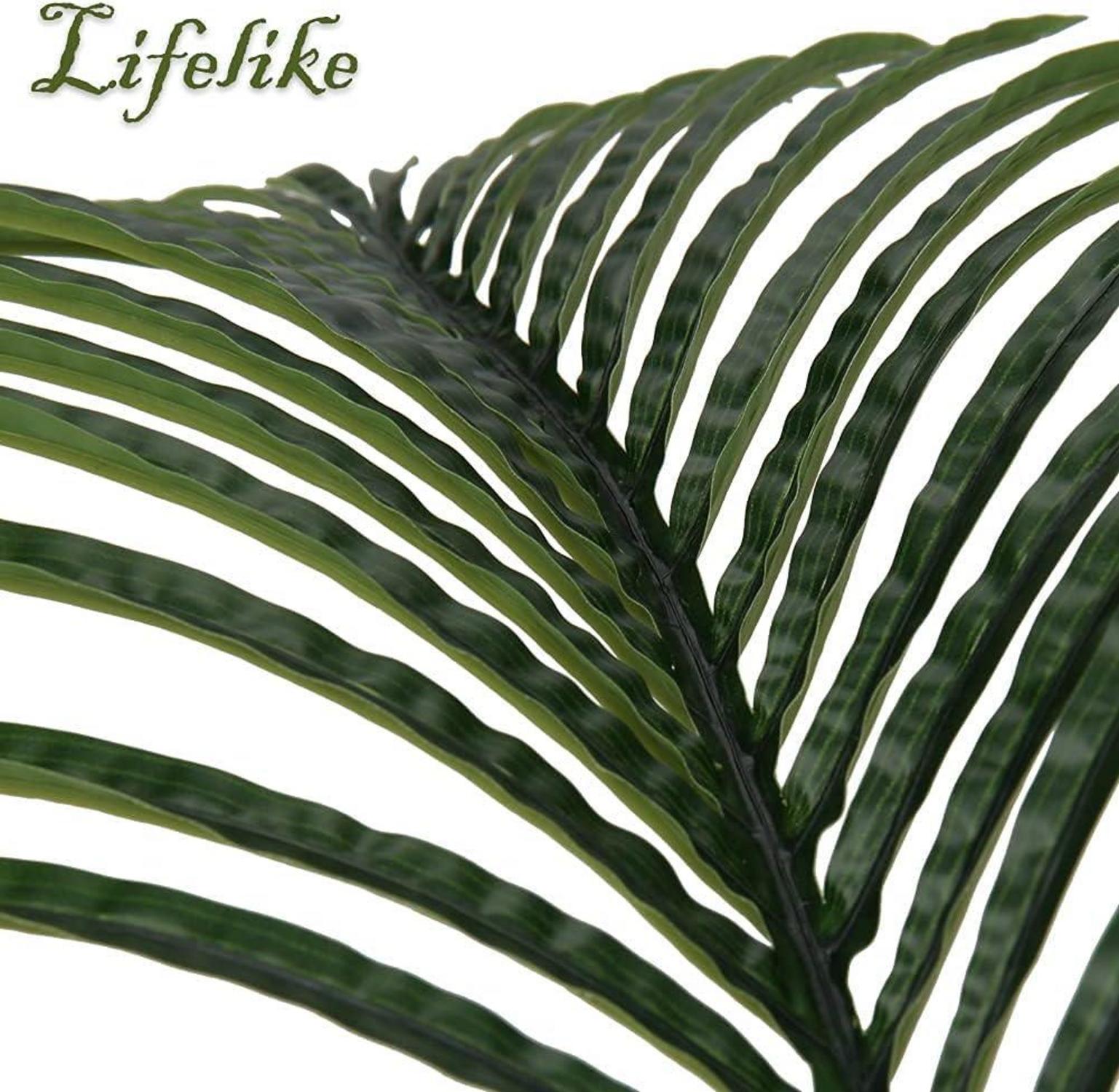 Künstliche Palmwedel Kunstpflanze Palme Textilpalmwedel 6er Set