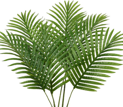 Künstliche Palmwedel Kunstpflanze Textilpalmwedel Set 6 Stück 37 cm